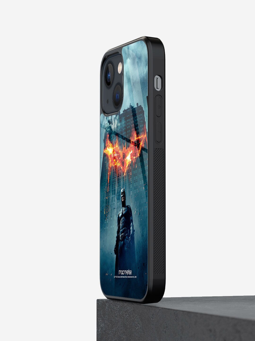 macmerise Blue Printed Batman Stance iPhone 13 Mini Back Case Price in India