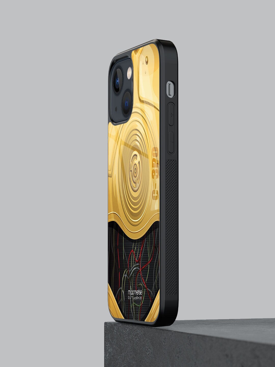 macmerise Yellow Printed Attire C3PO iPhone 13 Back Case Price in India