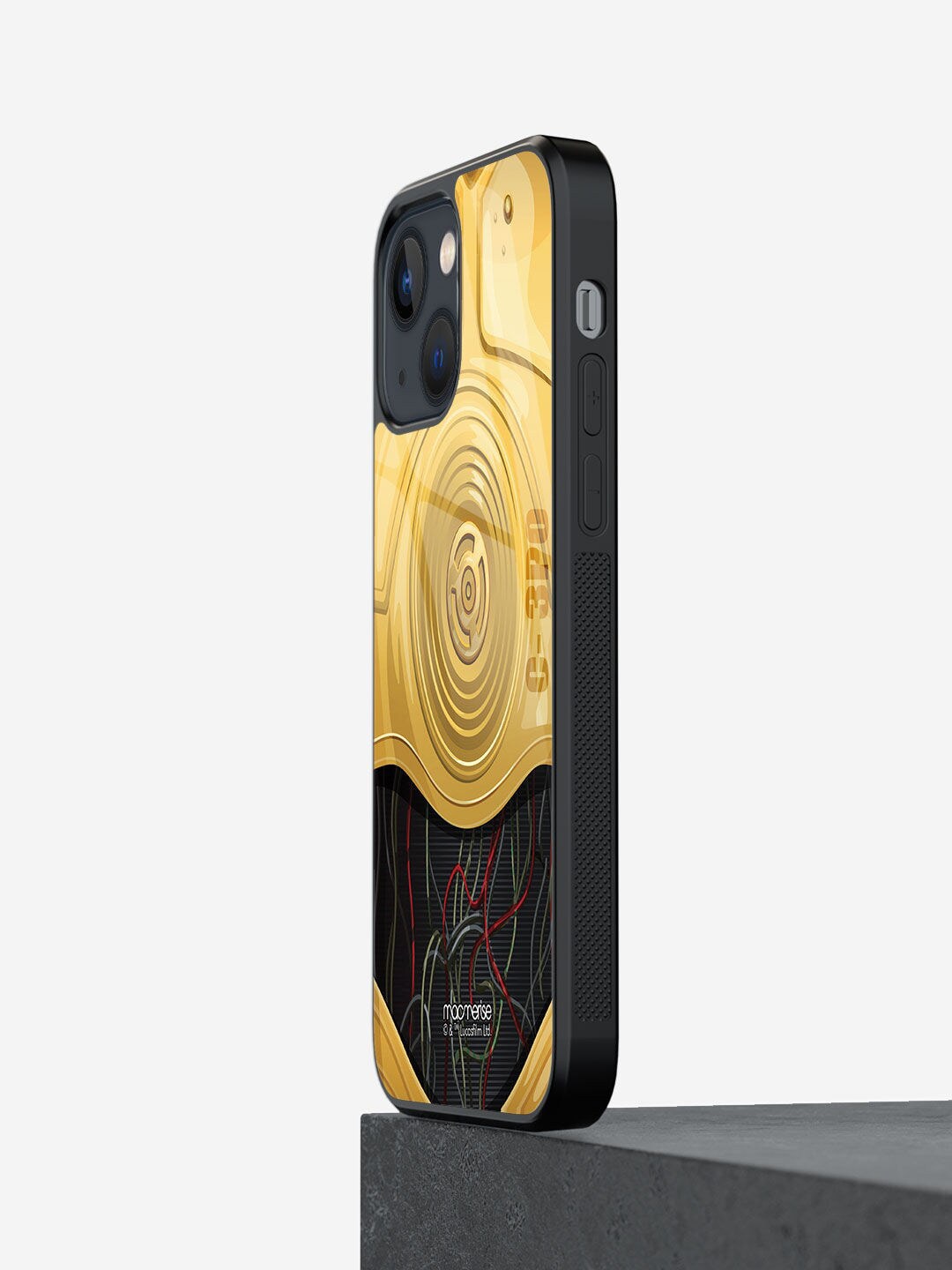 macmerise Yellow Printed Attire C3PO iPhone 13 Mini Back Case Price in India