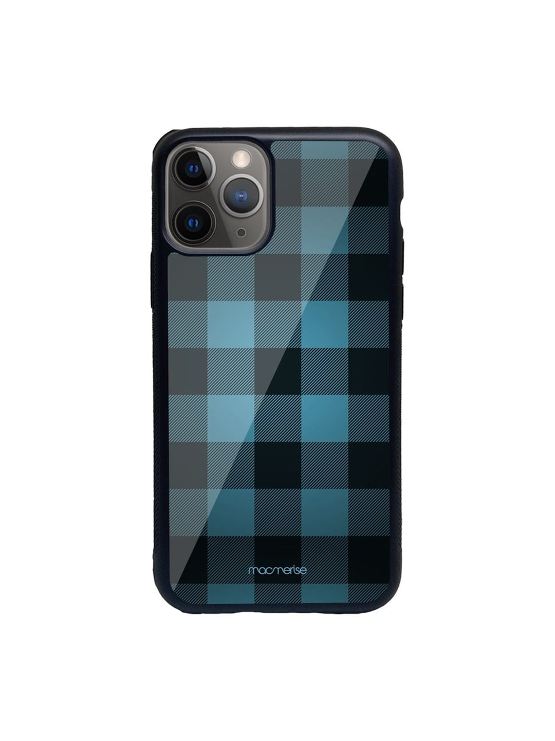 macmerise Blue Printed Checkmate iPhone 11 Pro Back Case Price in India