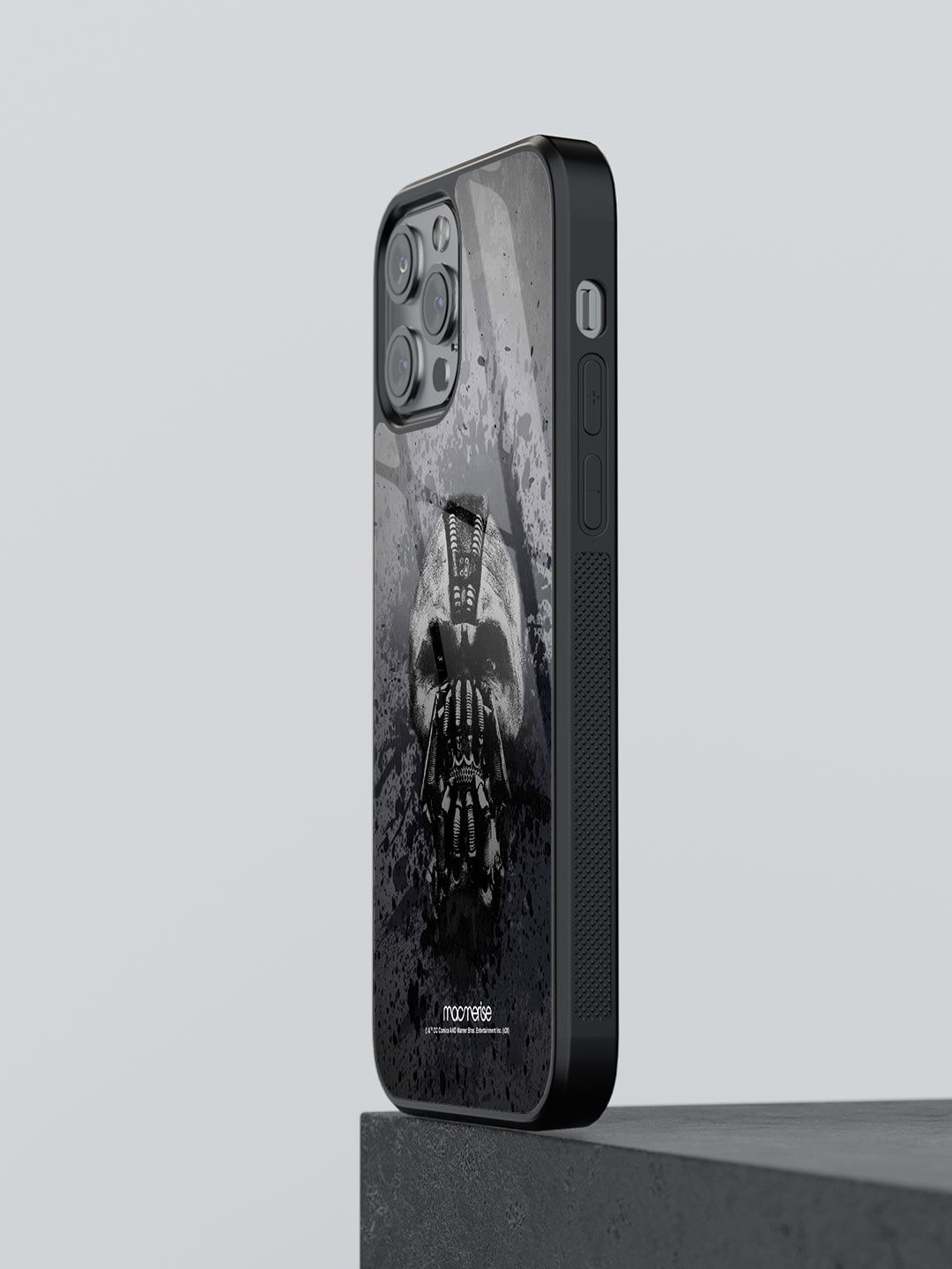 macmerise Black Printed Bane Is Watching iPhone 12 Pro Max Back Case Price in India