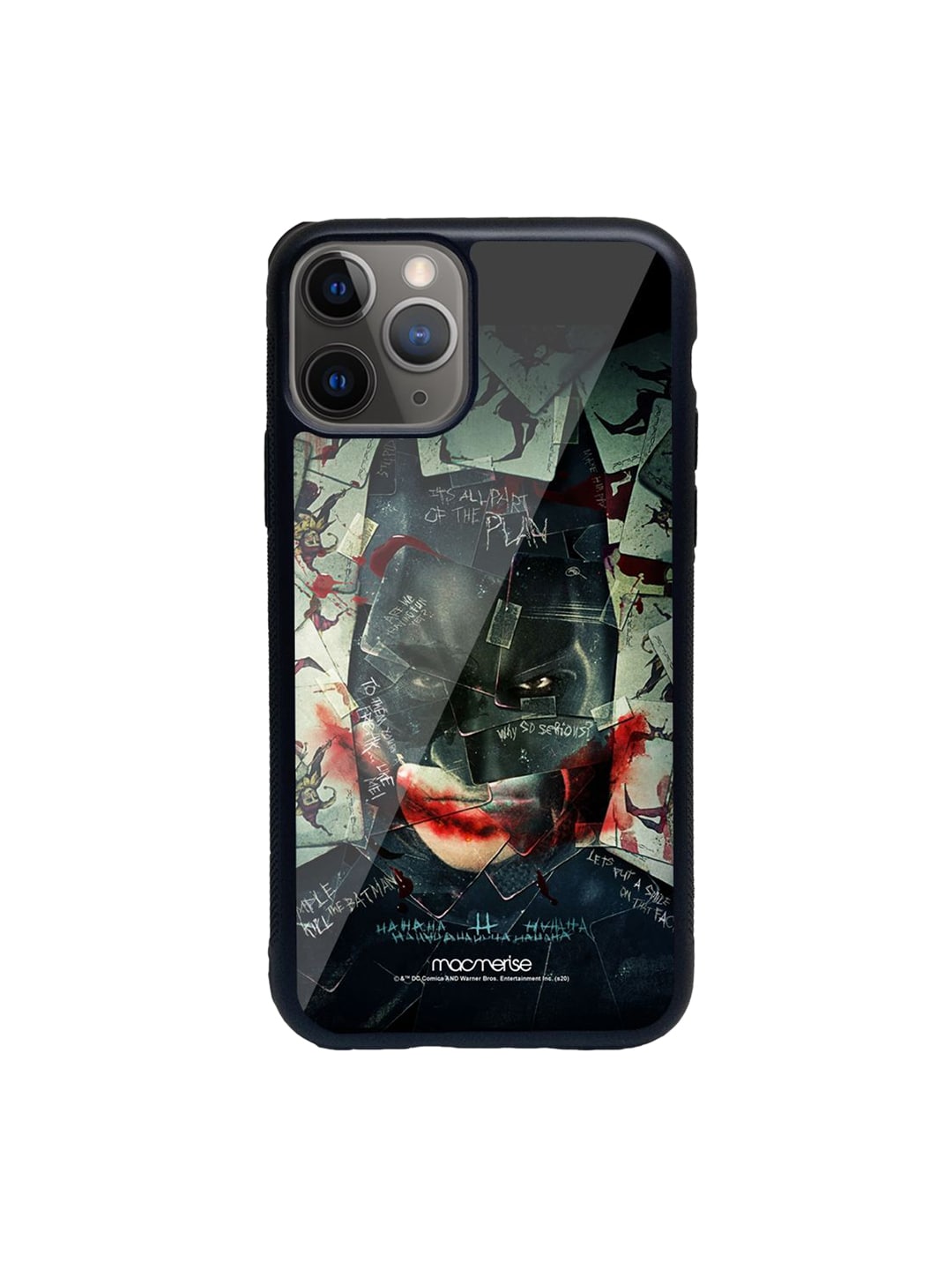Macmerise Black Printed Bat Joker iPhone 11 Pro Back Case Price in India