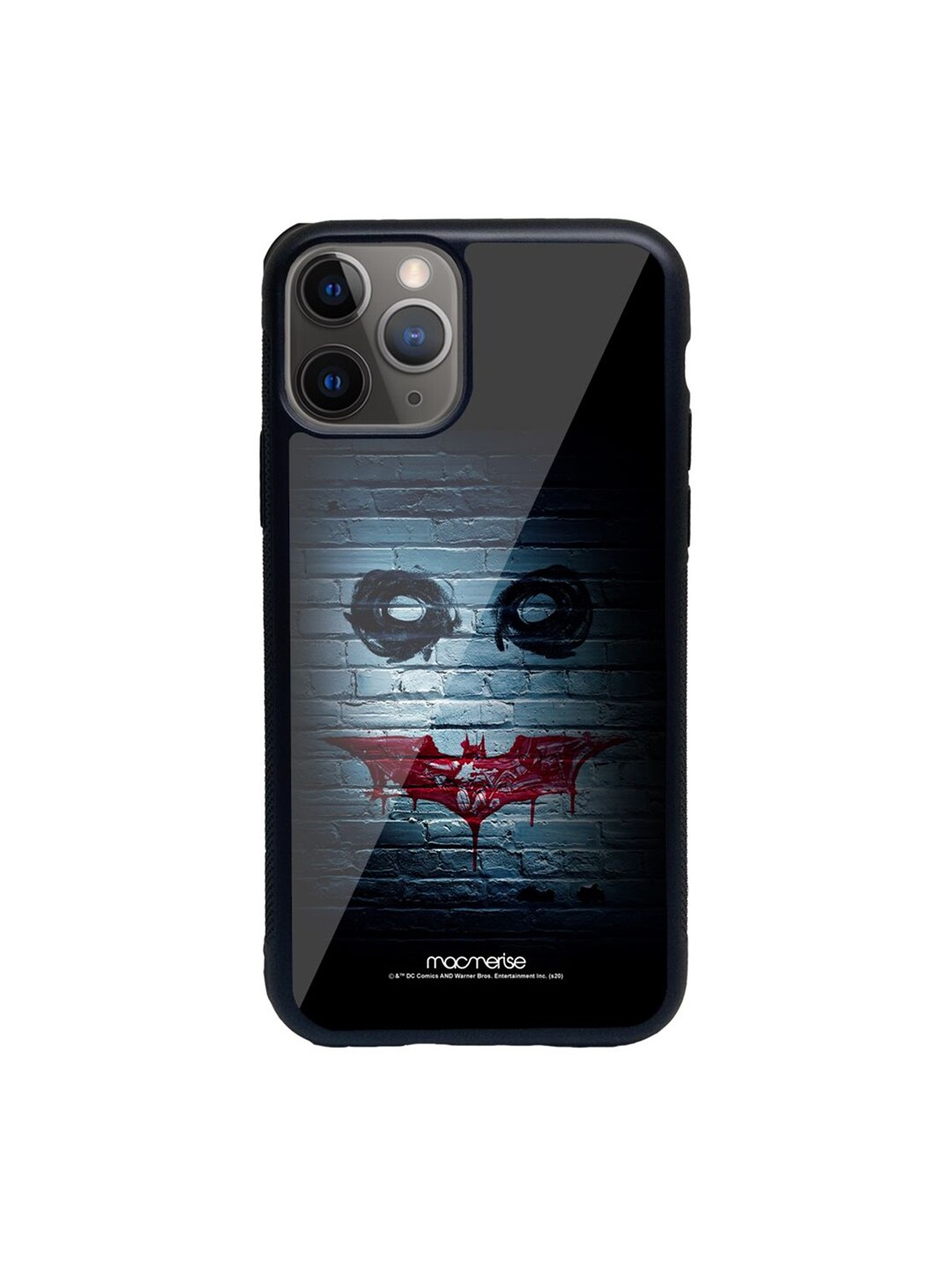 macmerise Black Printed Bat Joker Graffiti iPhone 11 Pro Back Case Price in India