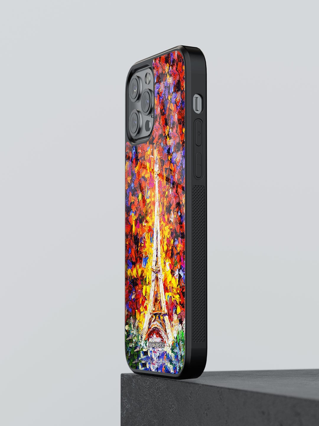 macmerise Red Printed Artistic Eifel iPhone 12 Pro Max Back Case Price in India