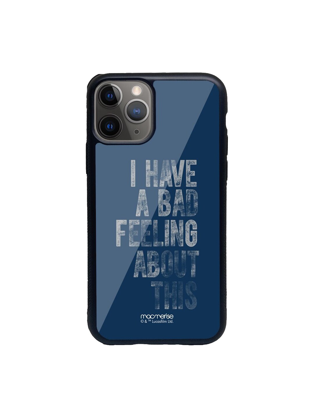 macmerise Blue Printed Bad Feeling iPhone 11 Pro Back Case Price in India