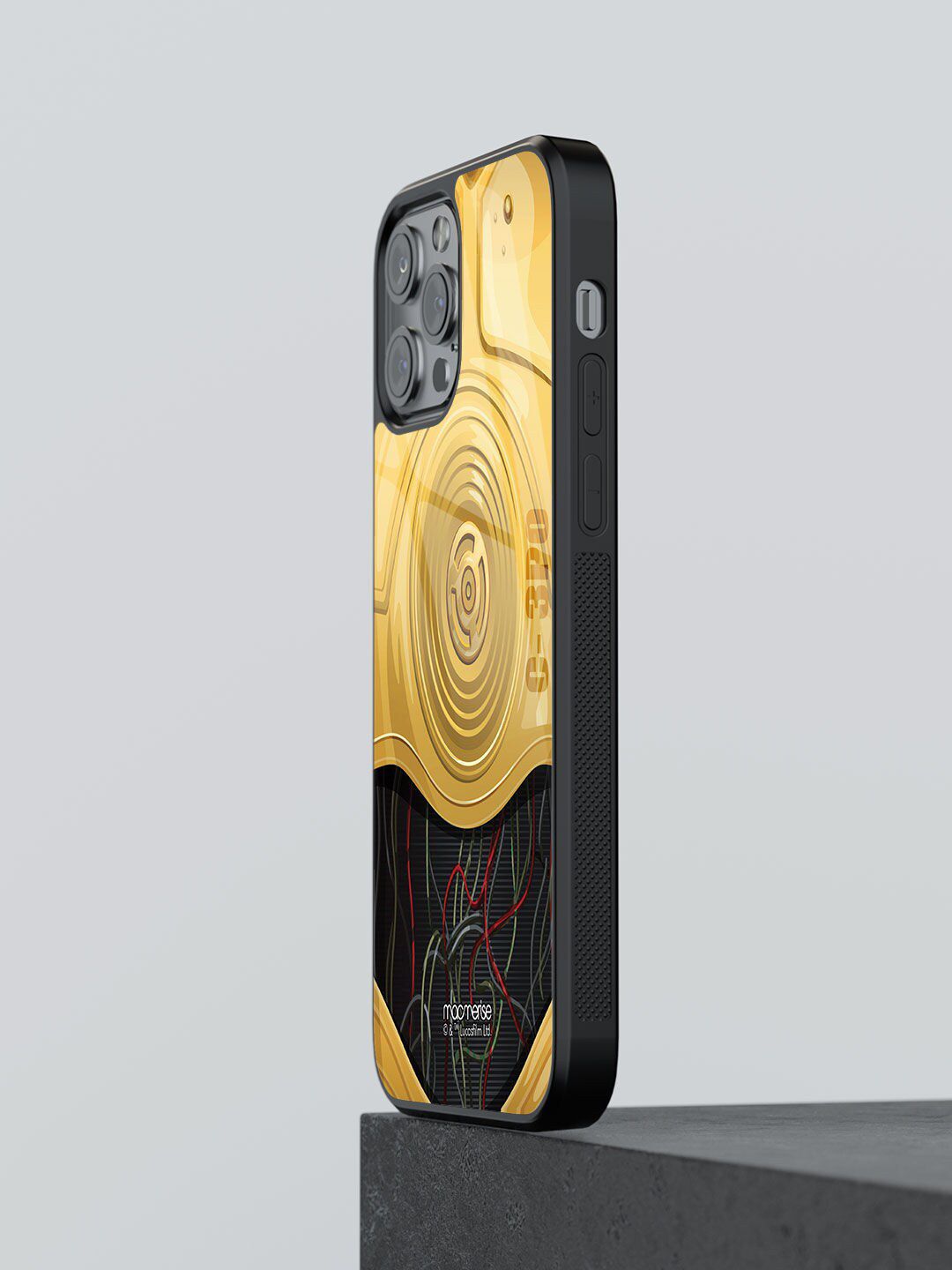 macmerise Yellow Printed Attire C3PO iPhone 12 Pro Max Back Case Price in India