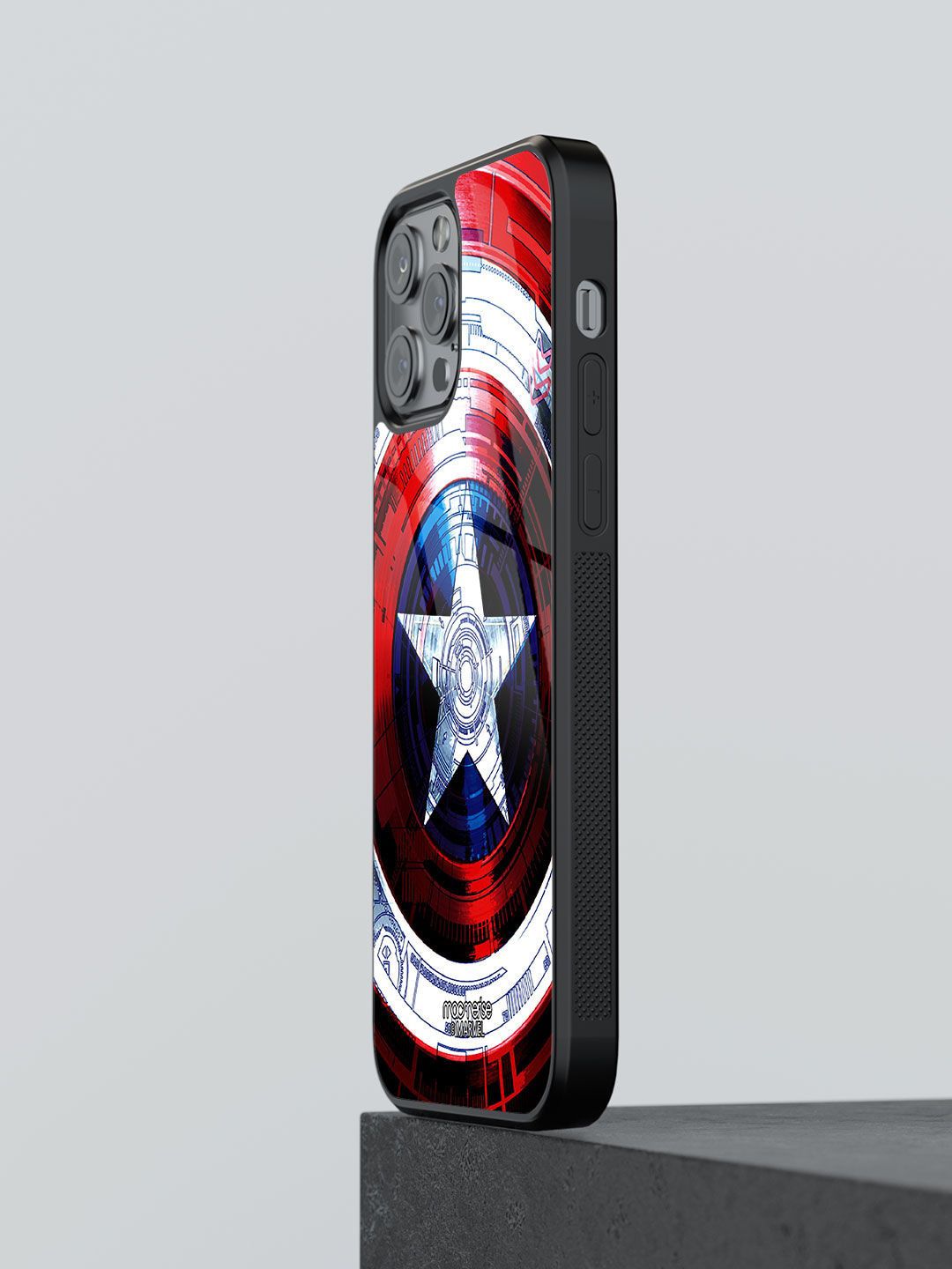 macmerise Red Printed Captains Shield Decoded iPhone 12 Pro Max Back Case Price in India