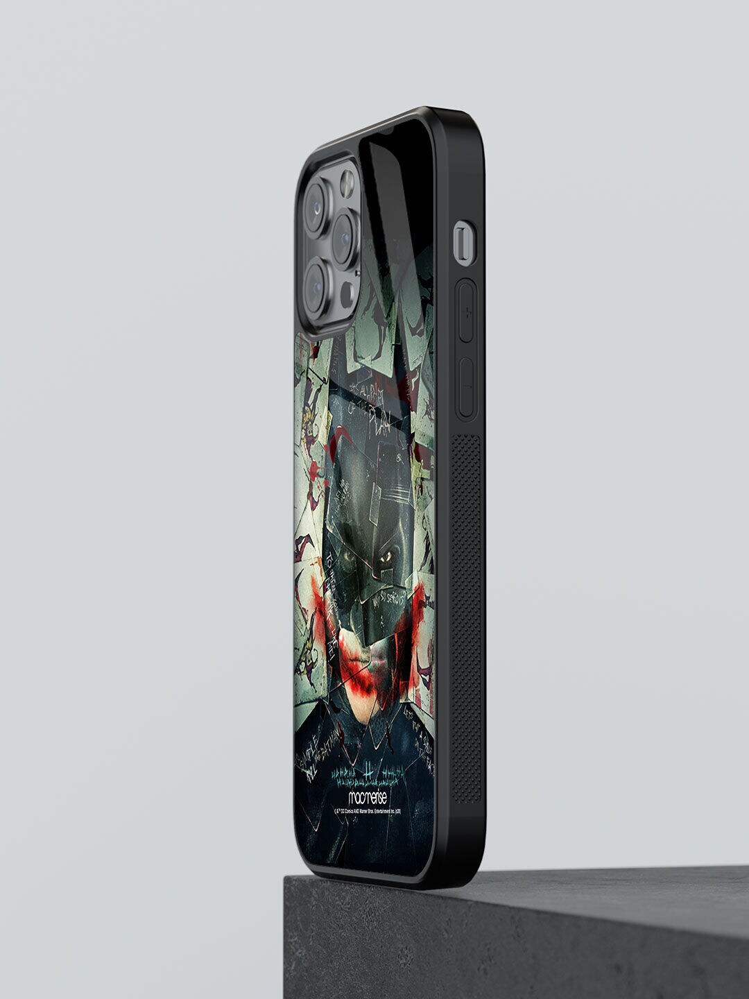 macmerise Black Printed Bat Joker iPhone 12 Pro Back Case Price in India