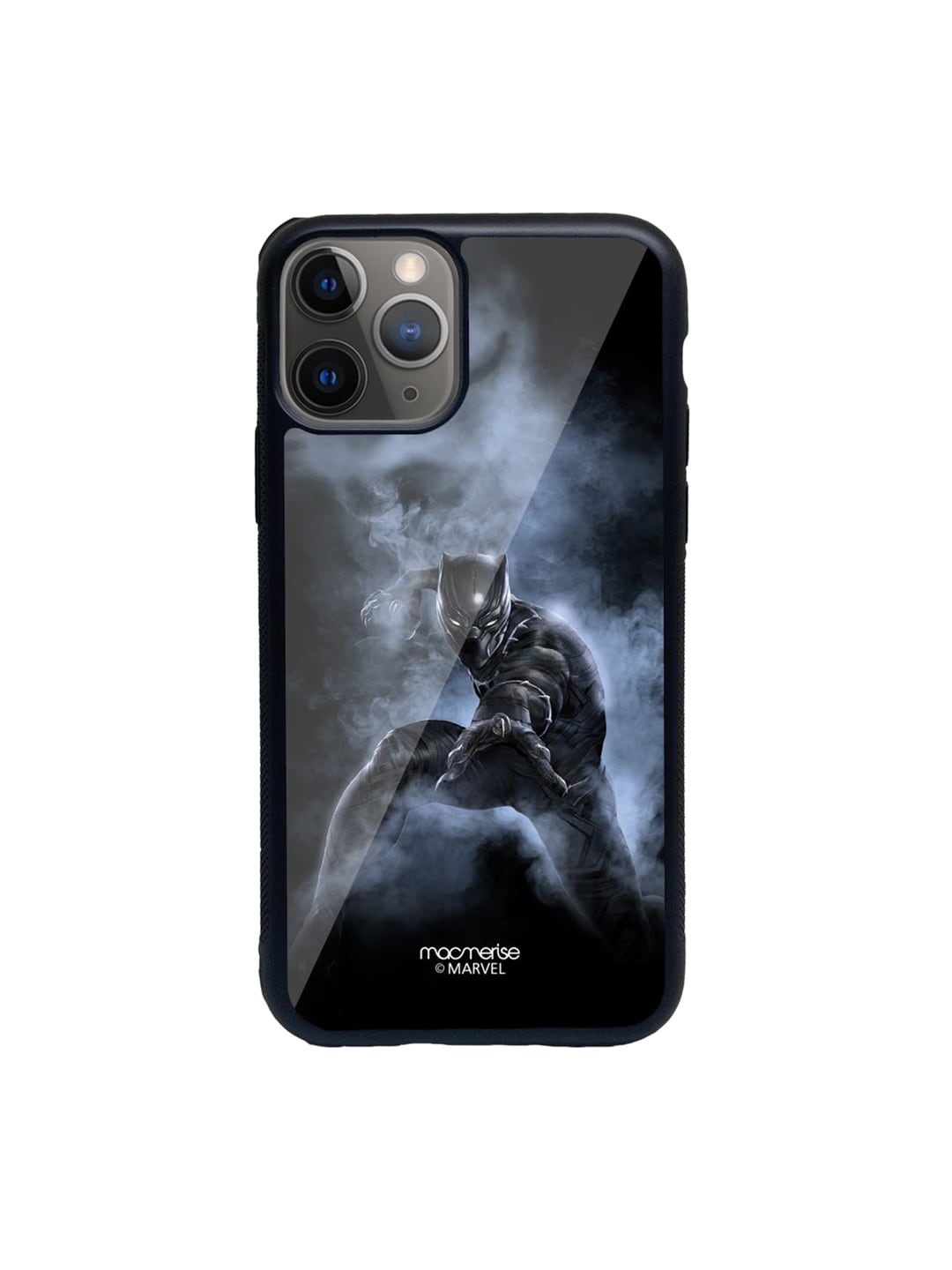 macmerise Black Printed Black Panther Attack iPhone 11 Pro Max Back Case Price in India