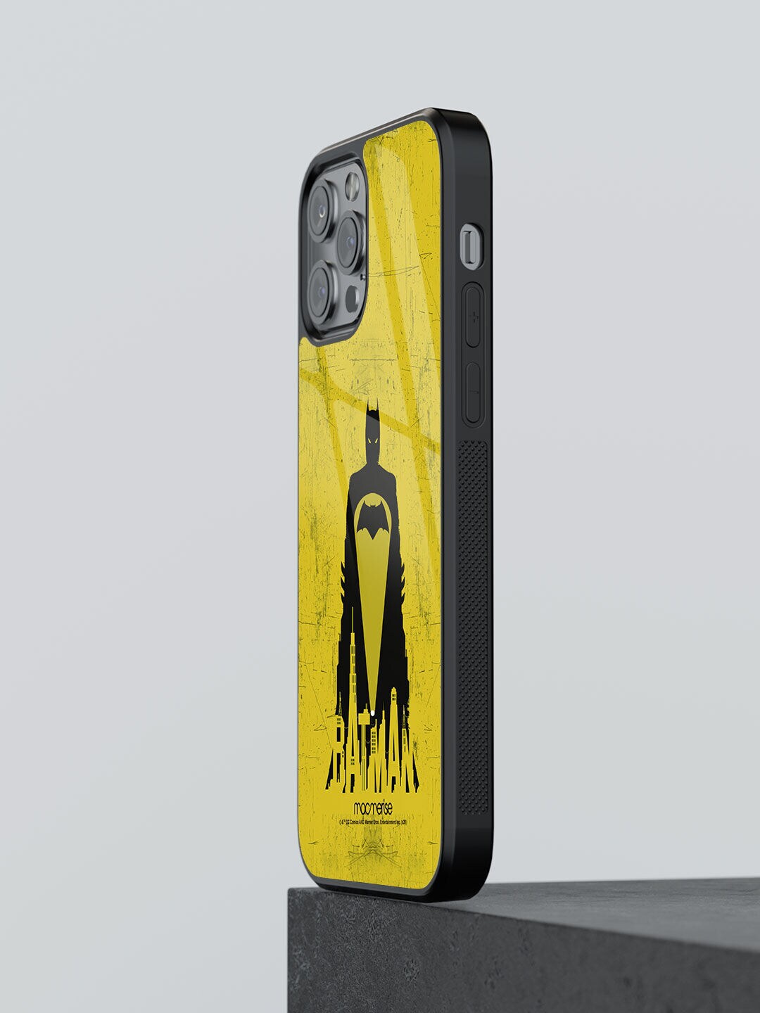 macmerise Yellow & Black Bat Signal iPhone 12 Pro Max Back Case Price in India