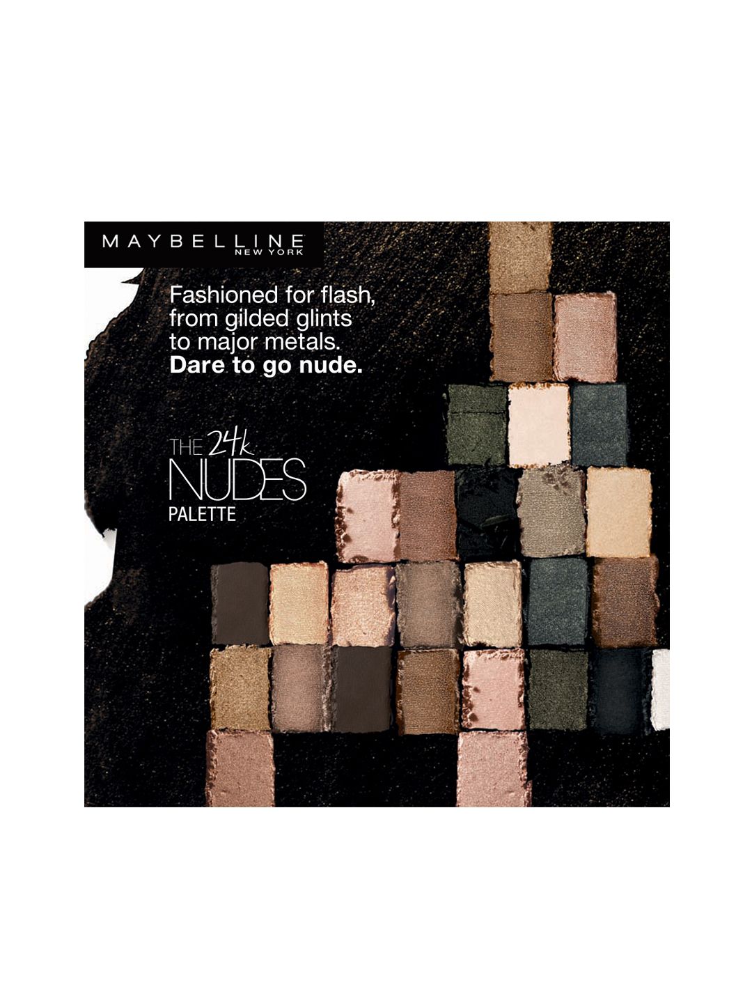 Maybelline The 24K Nudes Eyeshadow Palette - 12 Pressed Powder Shades, Matte & Shimmer