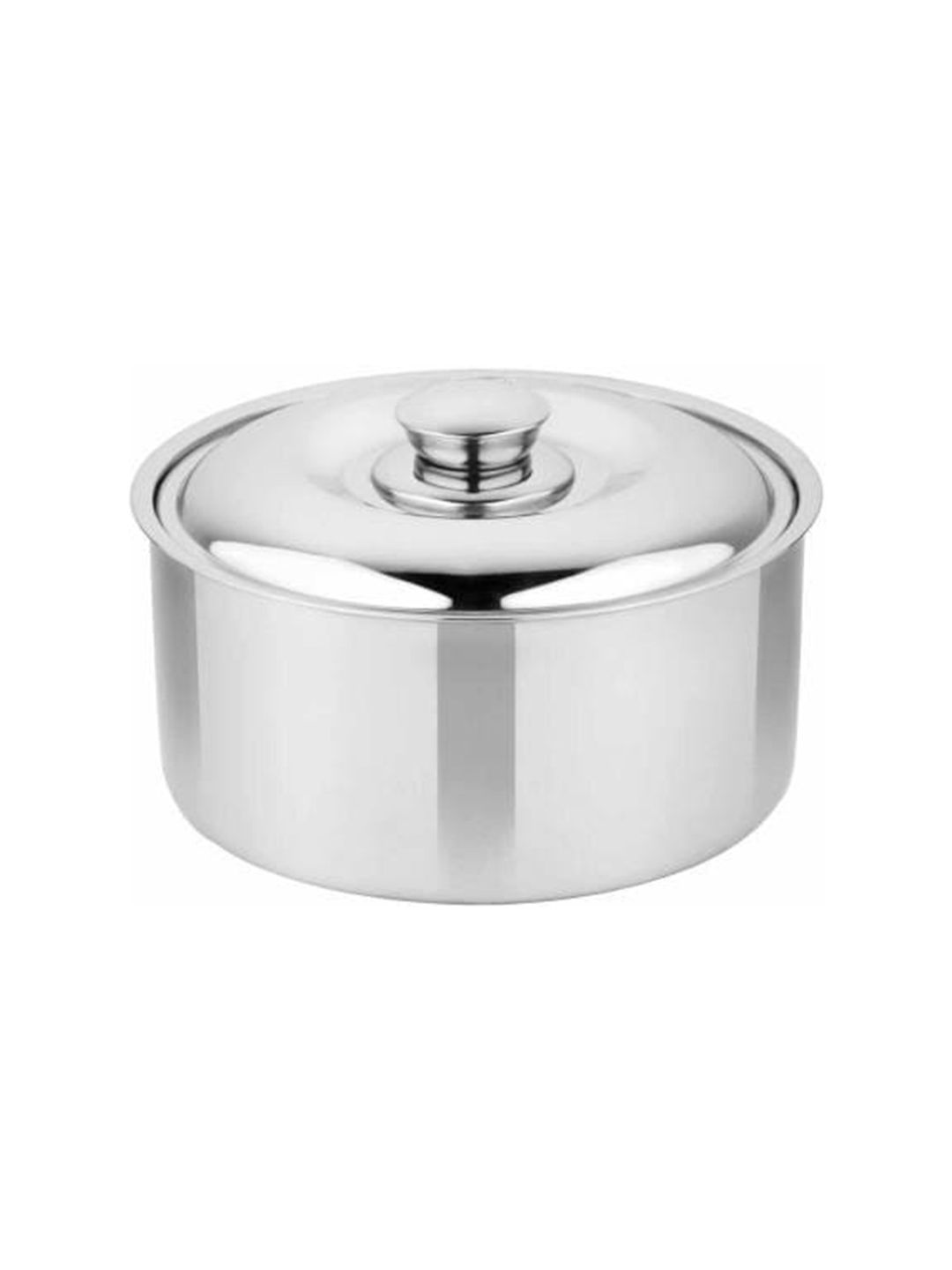 DREAM WEAVERZ Silver-Toned Solid Casserole With Lid Price in India