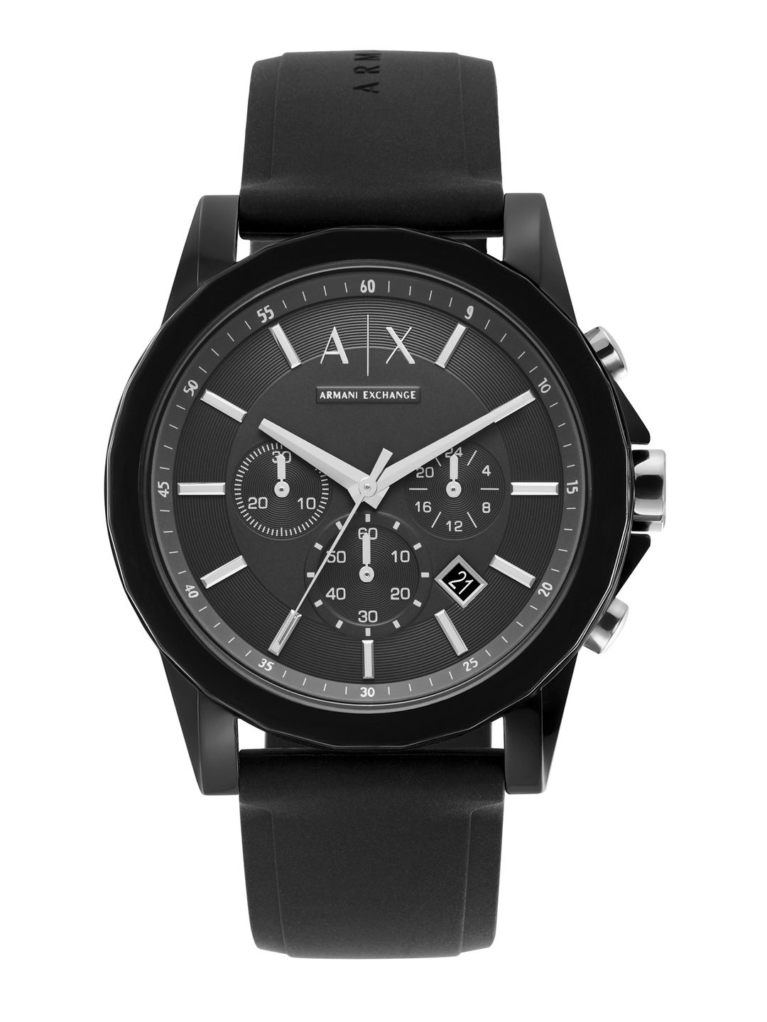 Unisex Analogue Watch Armani Exchange Unisex Black Analogue Watch AX1326