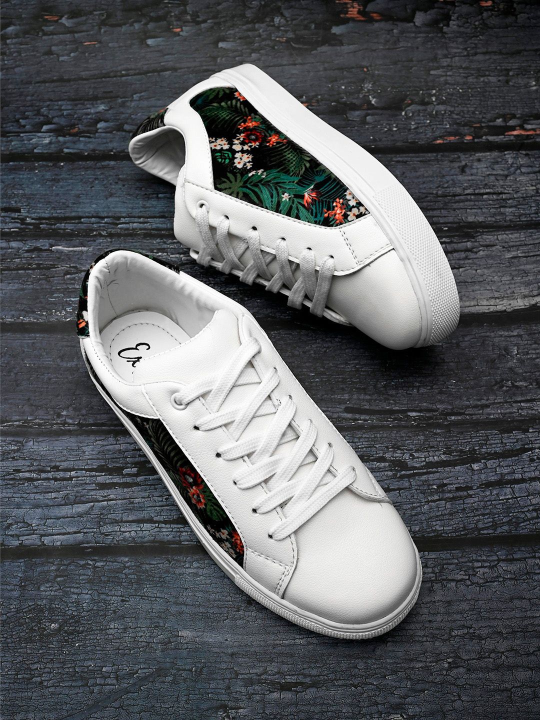 EXTRIMOS Women White Printed Sneakers Price in India