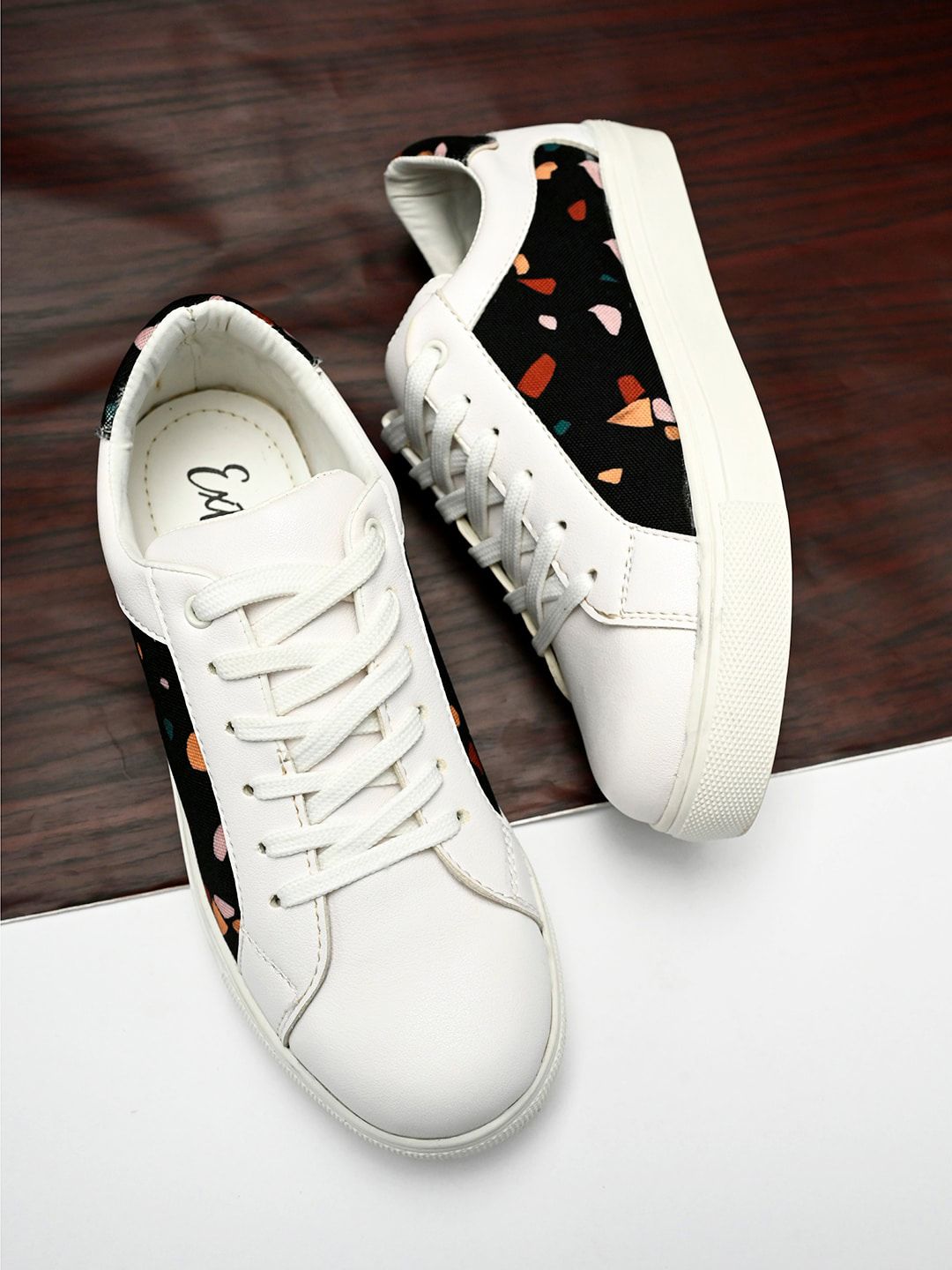 EXTRIMOS Women White Printed Sneakers Price in India