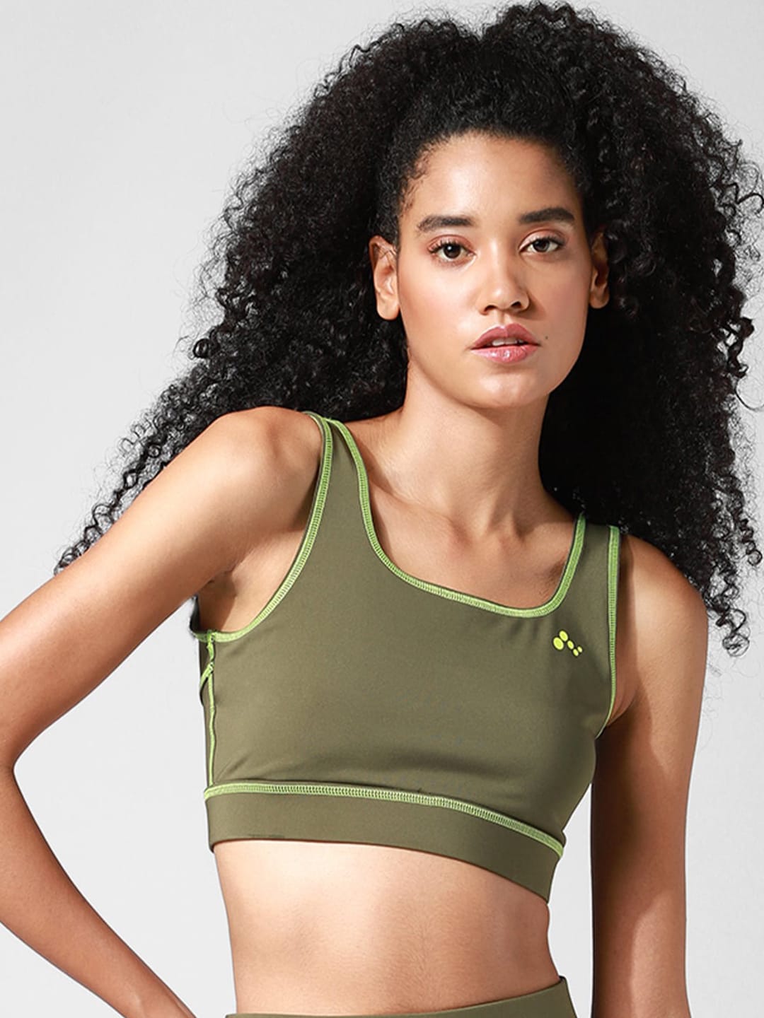 ONLY Bra Lightly Padded ONPOMER SPORTS TOP Ivy Green Price in India