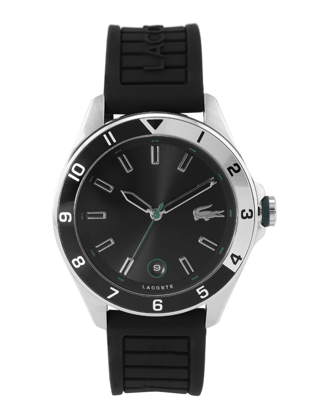 Lacoste Men Black Dial & Straps Tiebreaker Analogue Watch 2011188