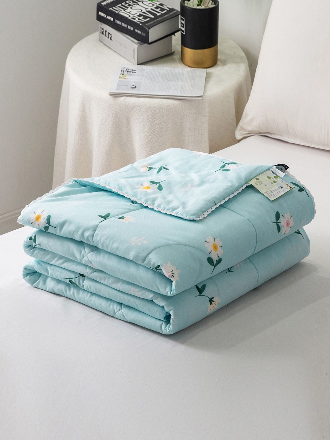 JC Collection Unisex Blue Blankets Quilts and Dohars Price in India