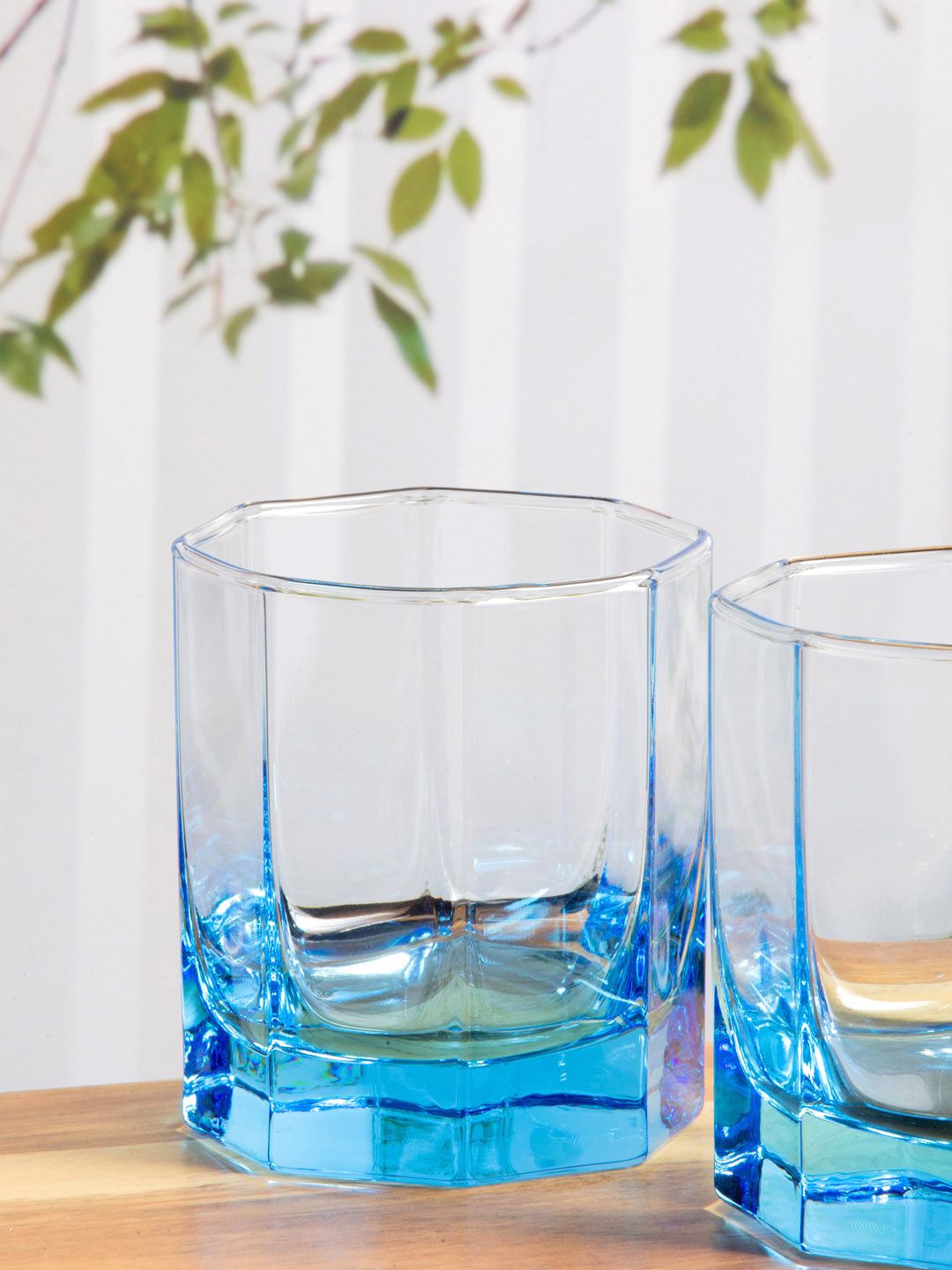 Luminarc Blue Color Glass Octima Tumbler (Set of 4pcs) Bar and Drinkware Price in India