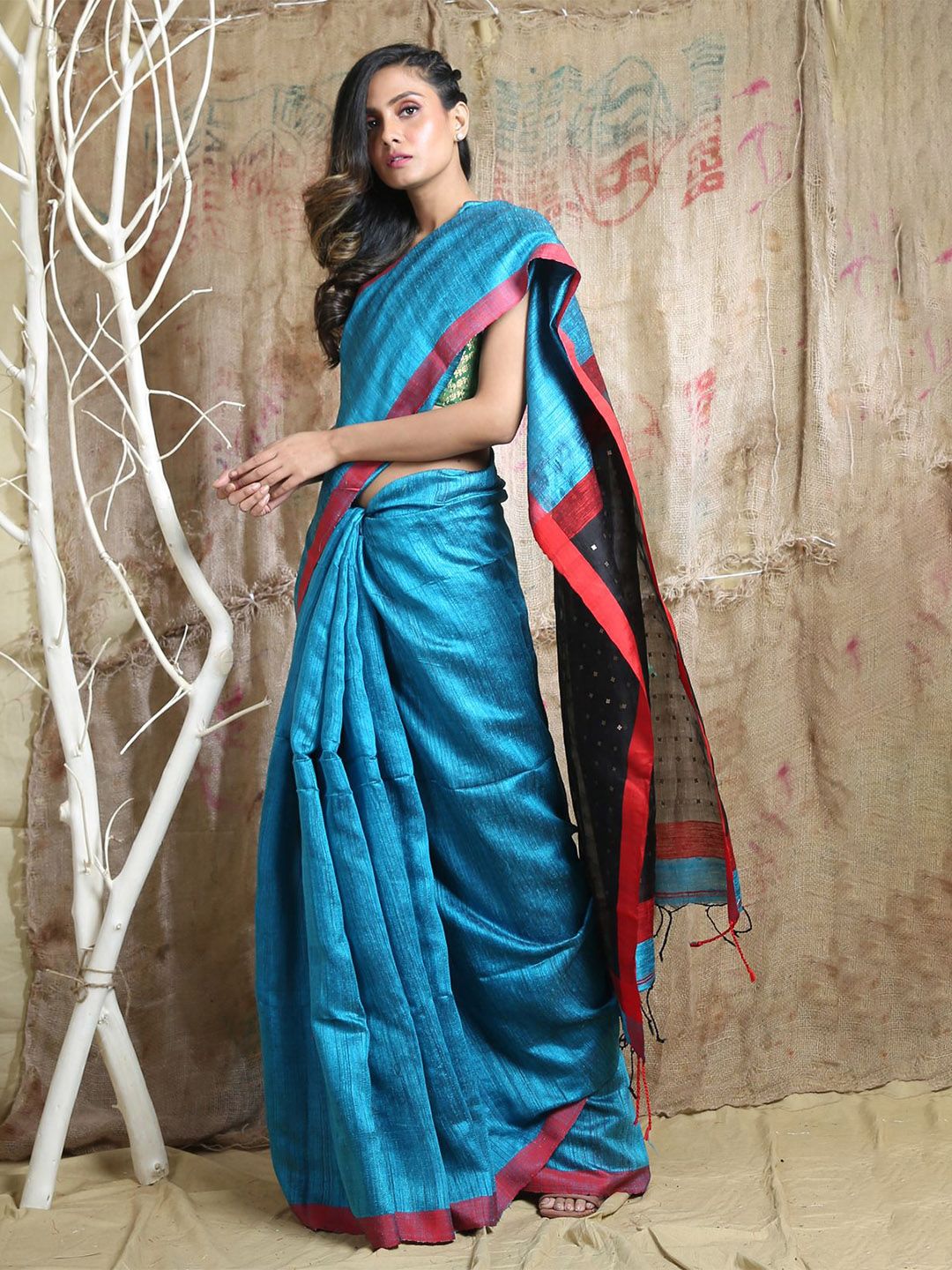 Arhi Blue Pure Silk Saree Price in India