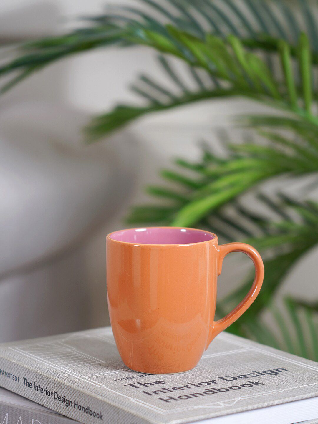 Pure Home and Living Set Of 6 Solid Ceramic Glossy Cups and Mugs Price in India