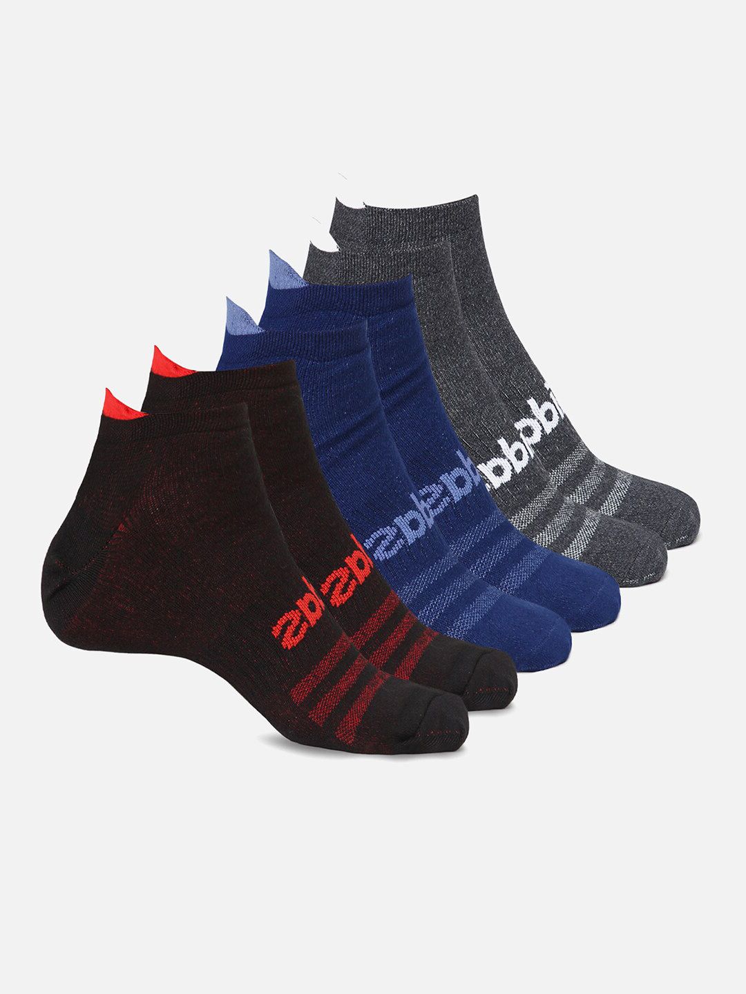 ADIDAS Men Pack Of 3 Solid Ankle Length Socks