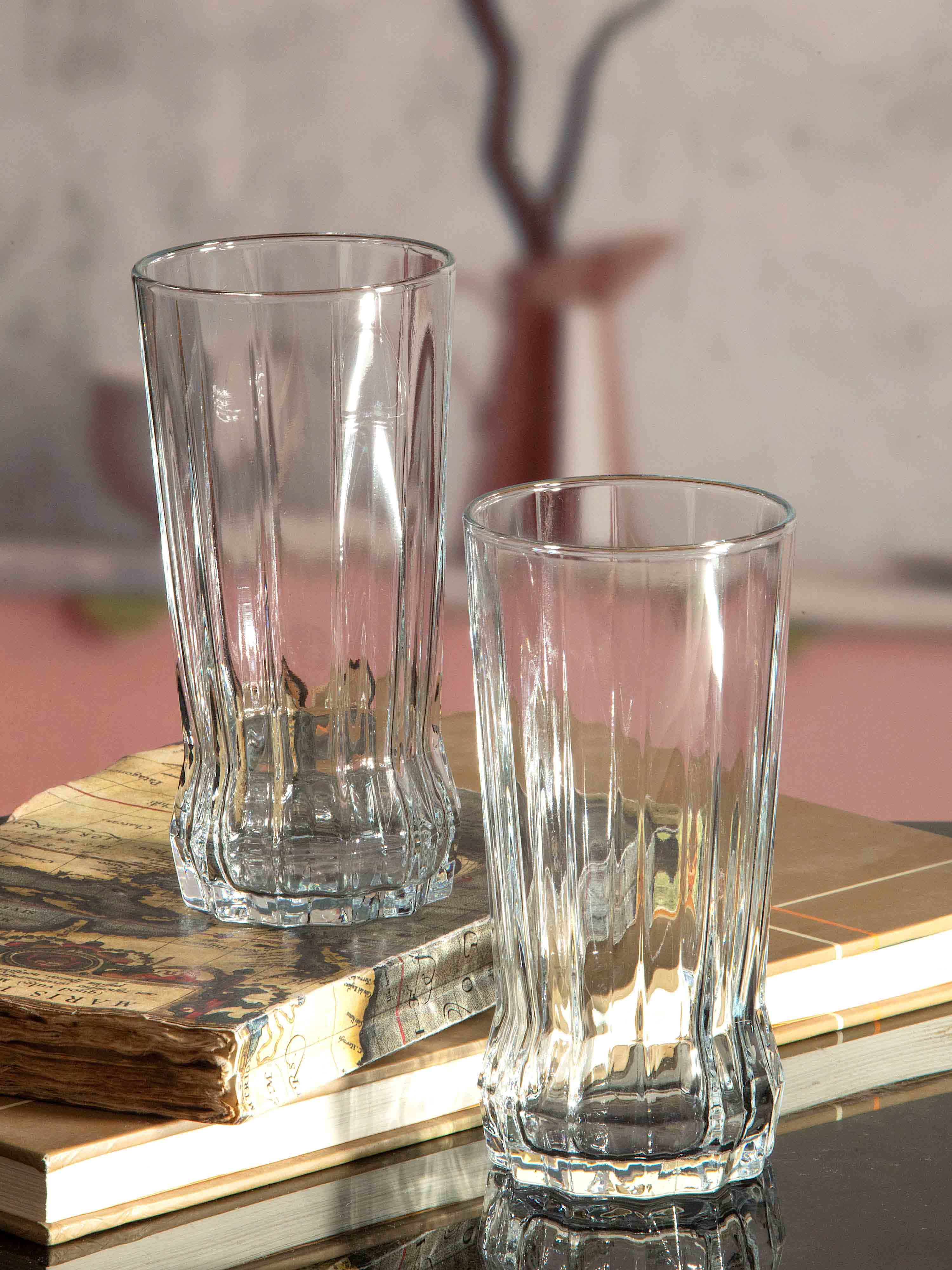 Pasabahce Set Of 6 Transparent Solid Glass Gaia Tumbler Price in India