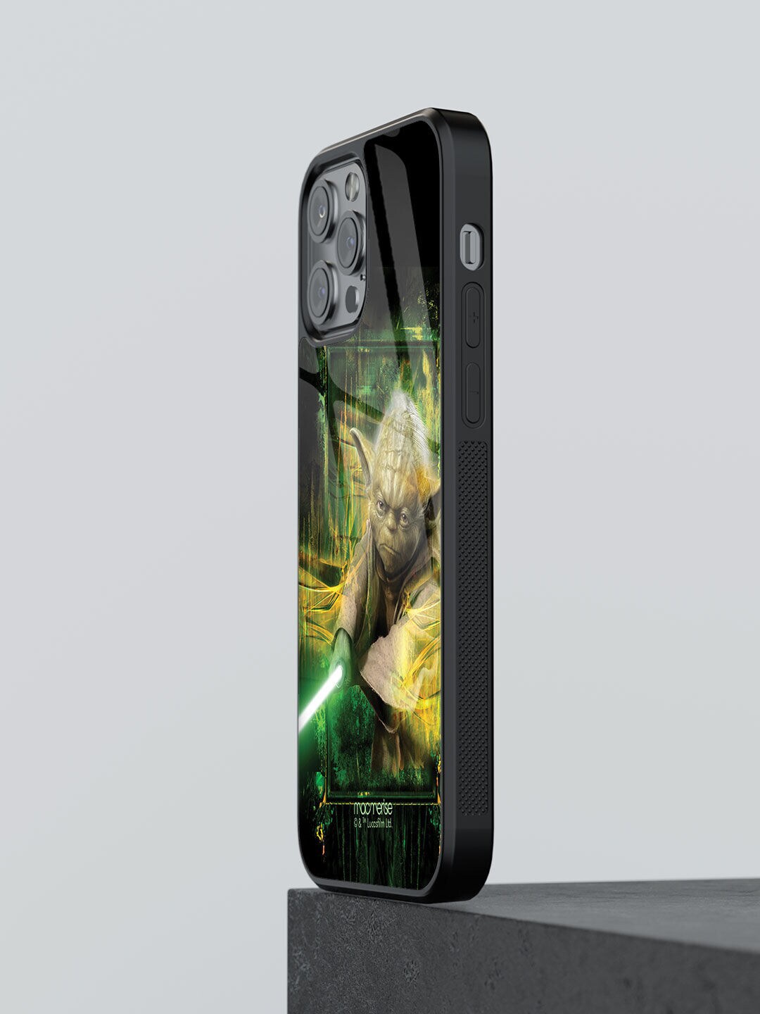macmerise Green & Cream Furious Yoda Printed iPhone 12 Pro Phone Case Price in India