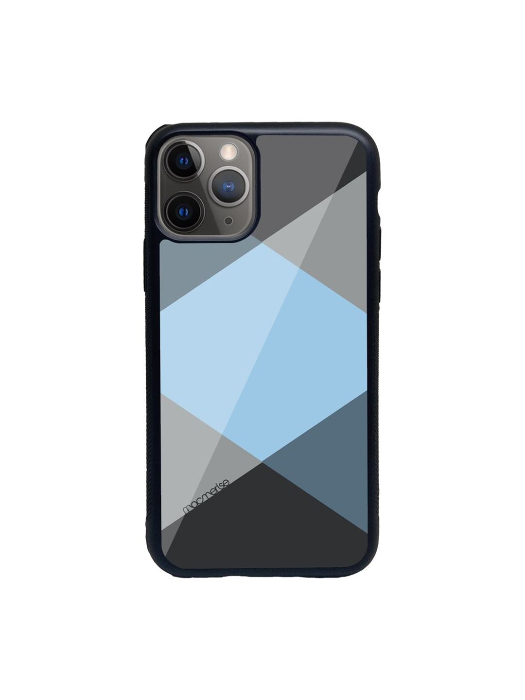 macmerise Blue Printed Glass iPhone 11 Pro Max Back Case Price in India