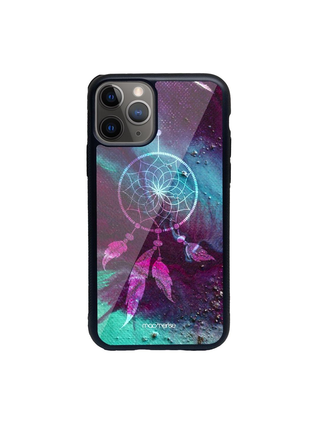 macmerise Blue & Violet Abstract Printed iPhone 11 Pro Phone Case Price in India