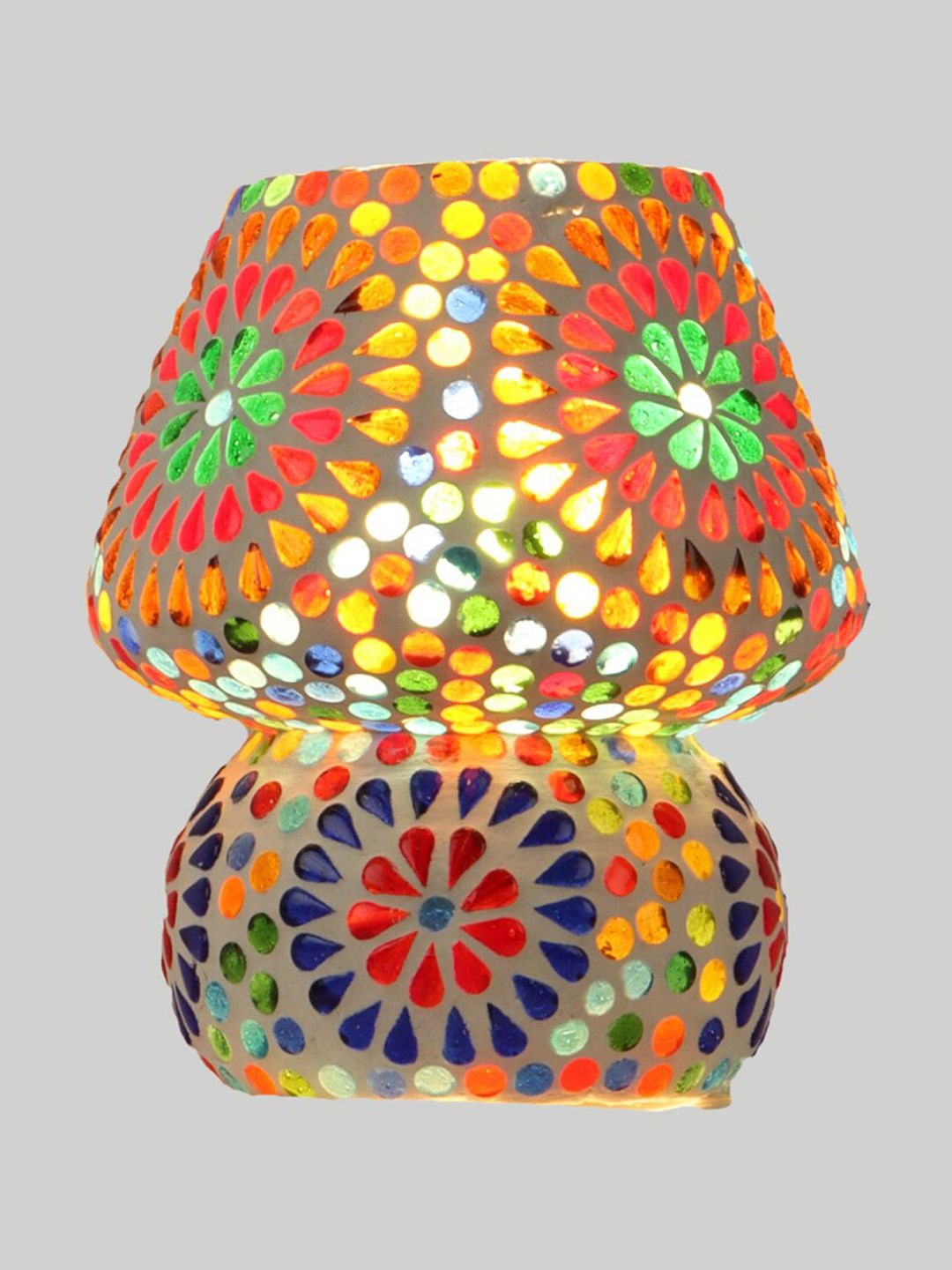 foziq White Printed Table Lamp Price in India