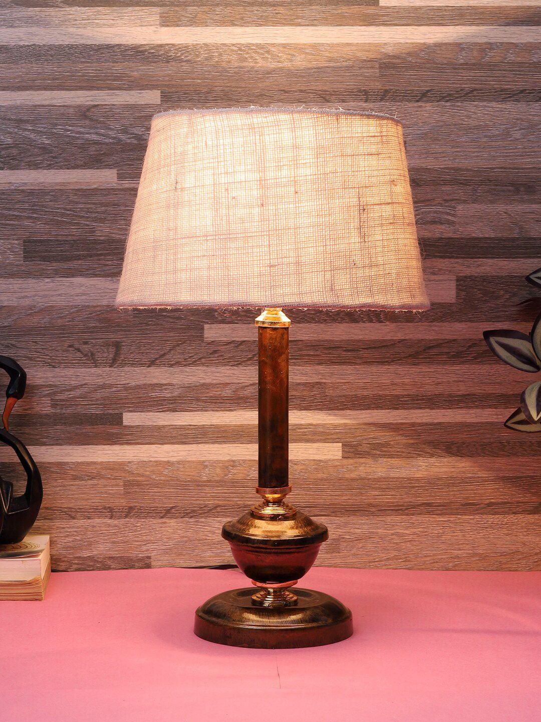 Foziq Copper Solid Table Lamps Price in India