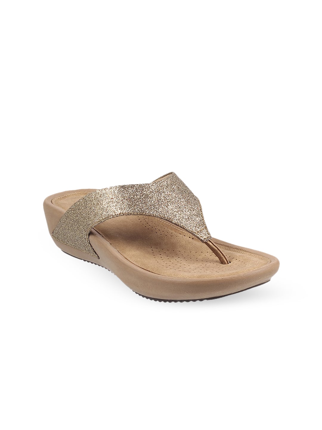 Mochi Women Embellished T-Strap Flats Price in India
