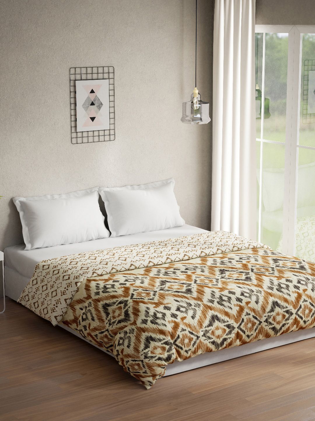 DDecor Ethnic Motifs Mild Winter 150 GSM Cotton Double Bed Quilt Price in India