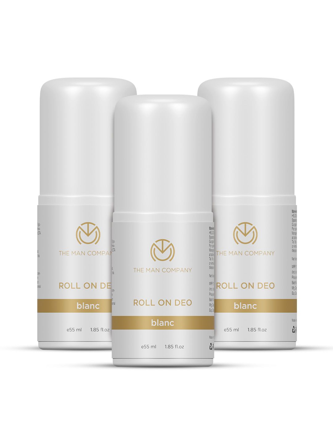 THE MAN COMPANY Men Pack Of 3 Blanc Roll On 165ml
