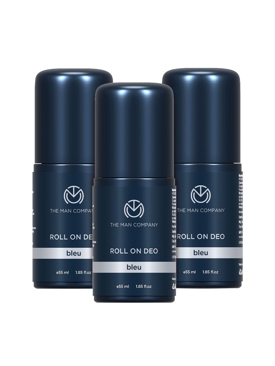 THE MAN COMPANY Men Set Of 3 Bleu Roll On Deo 165ml