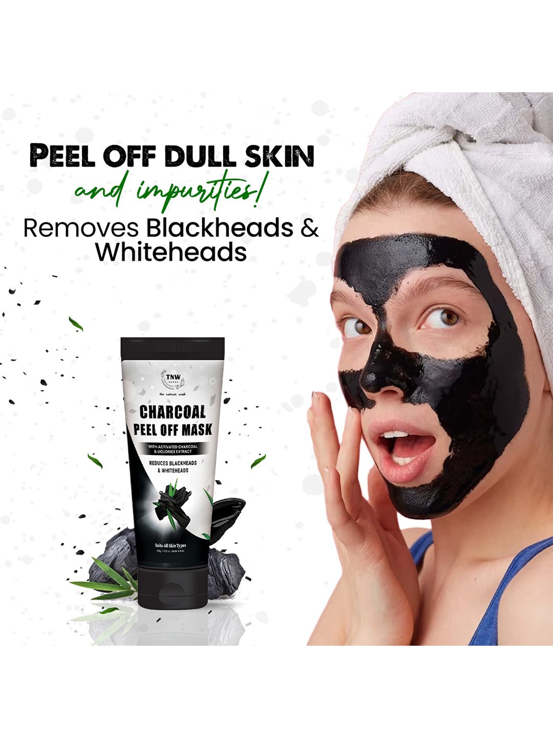 TNW the natural wash Charcoal Peel Off Mask 100 g