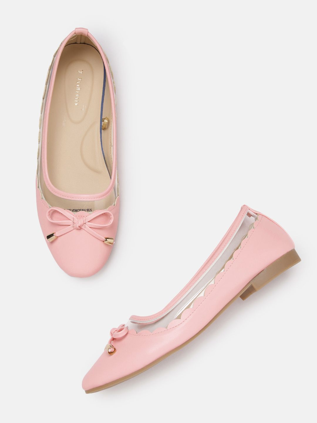 Van Heusen Woman Pink Ballerinas with Bow Upper