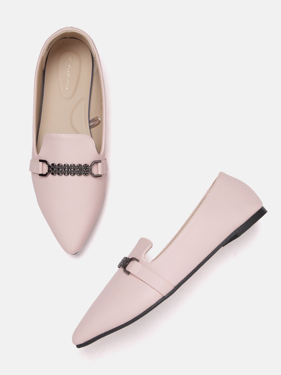 Van Heusen Woman Solid Horsebit Loafers Price in India