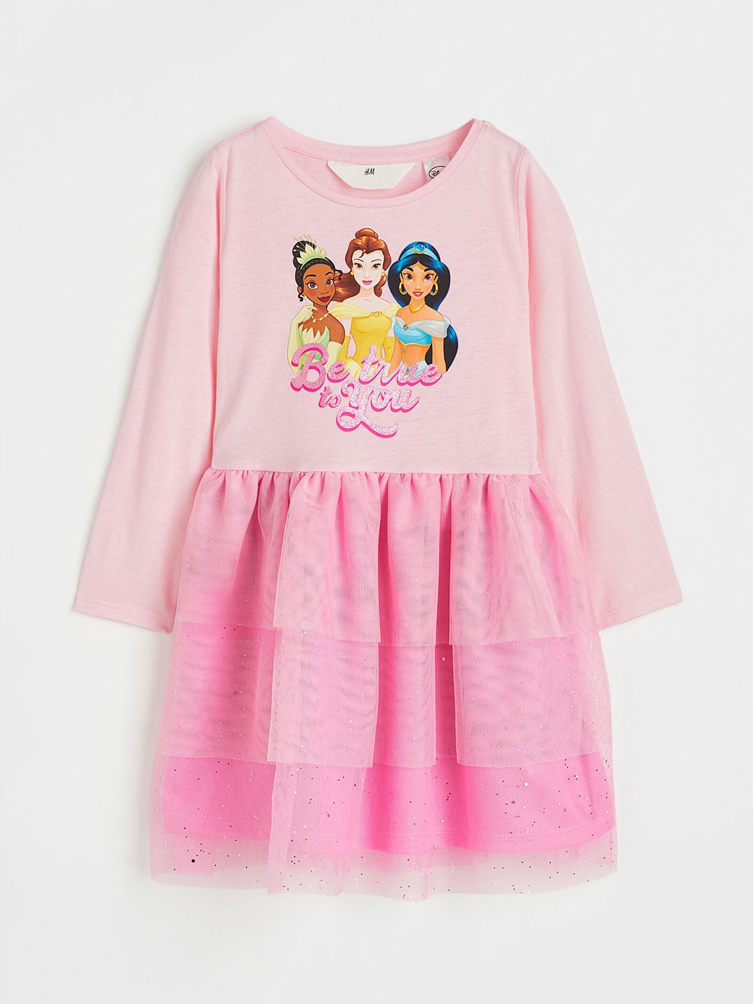 Buy H&M Girls Pink Cotton Tulle-Skirt Dress - Dresses for Girls 19892992 |  Myntra