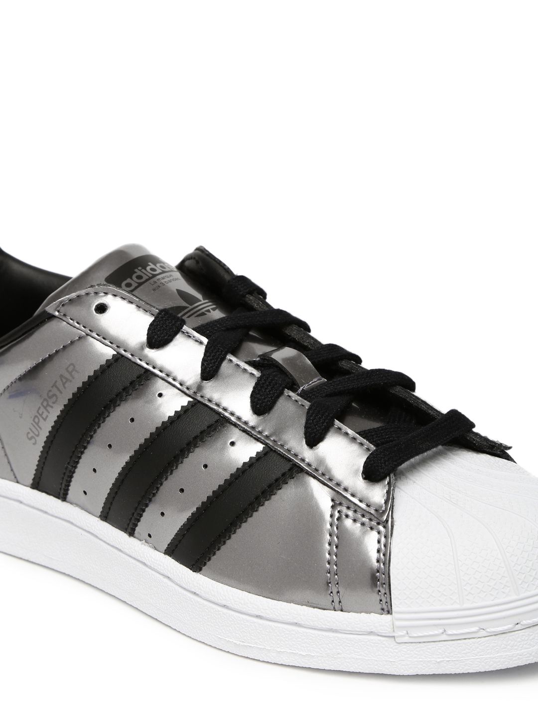 Buy ADIDAS Originals Women Silver-Toned Superstar Sneakers - Casual Shoes  for Women 1989333 | Myntra