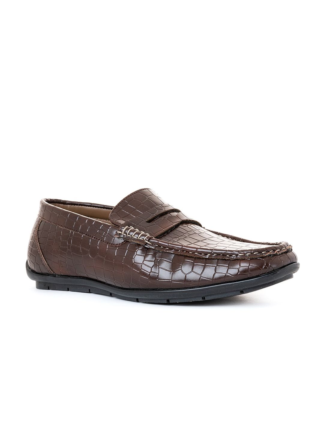 Khadims Men Textured Loafers