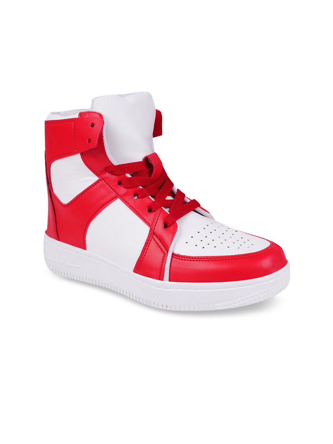 Shoetopia Women Red Colourblocked Sneakers Price in India