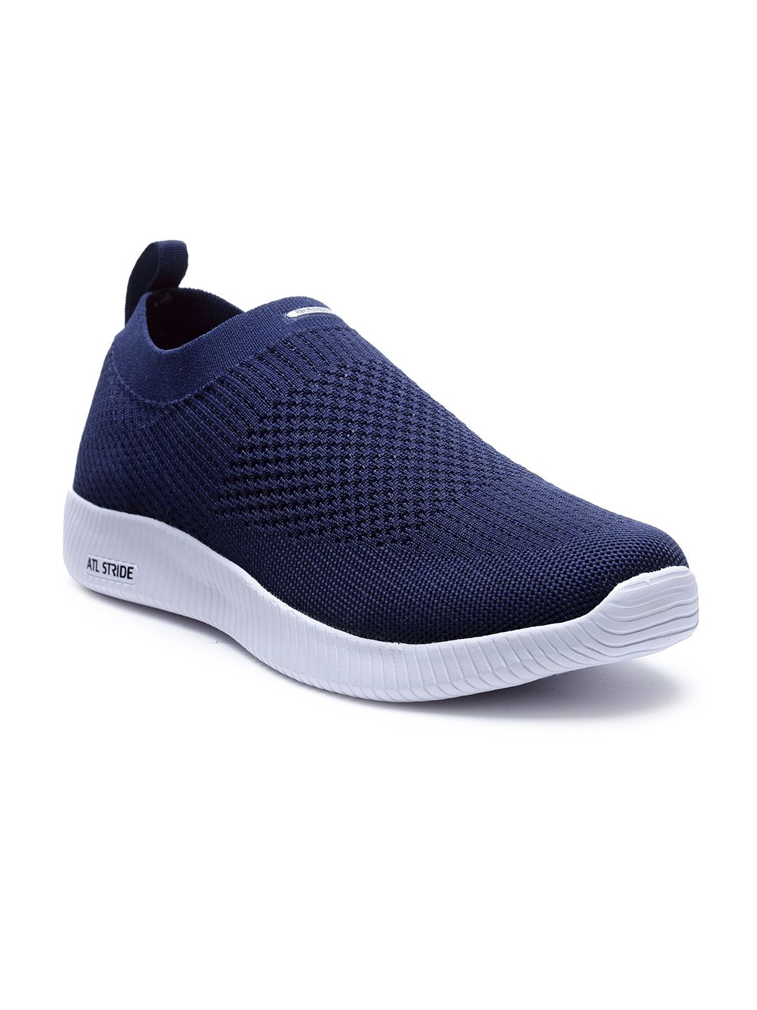 Action Men Navy Blue Mesh Running Non-Marking Slip-On Shoes