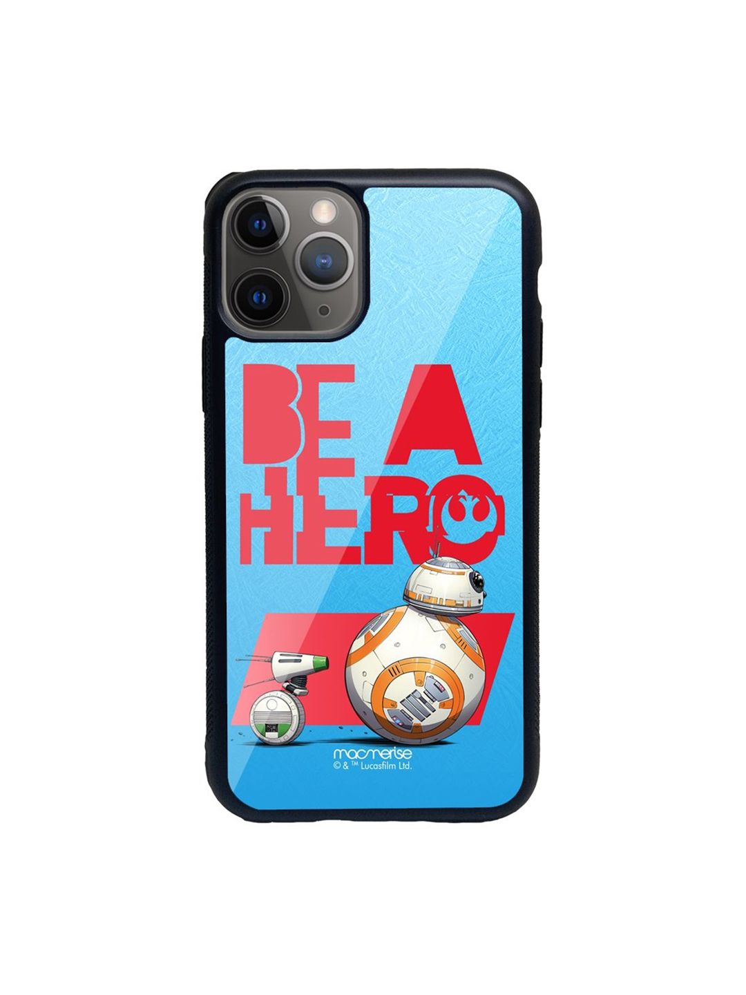 macmerise Blue & Red Be A Hero iPhone 11 Pro Max Back Case Price in India