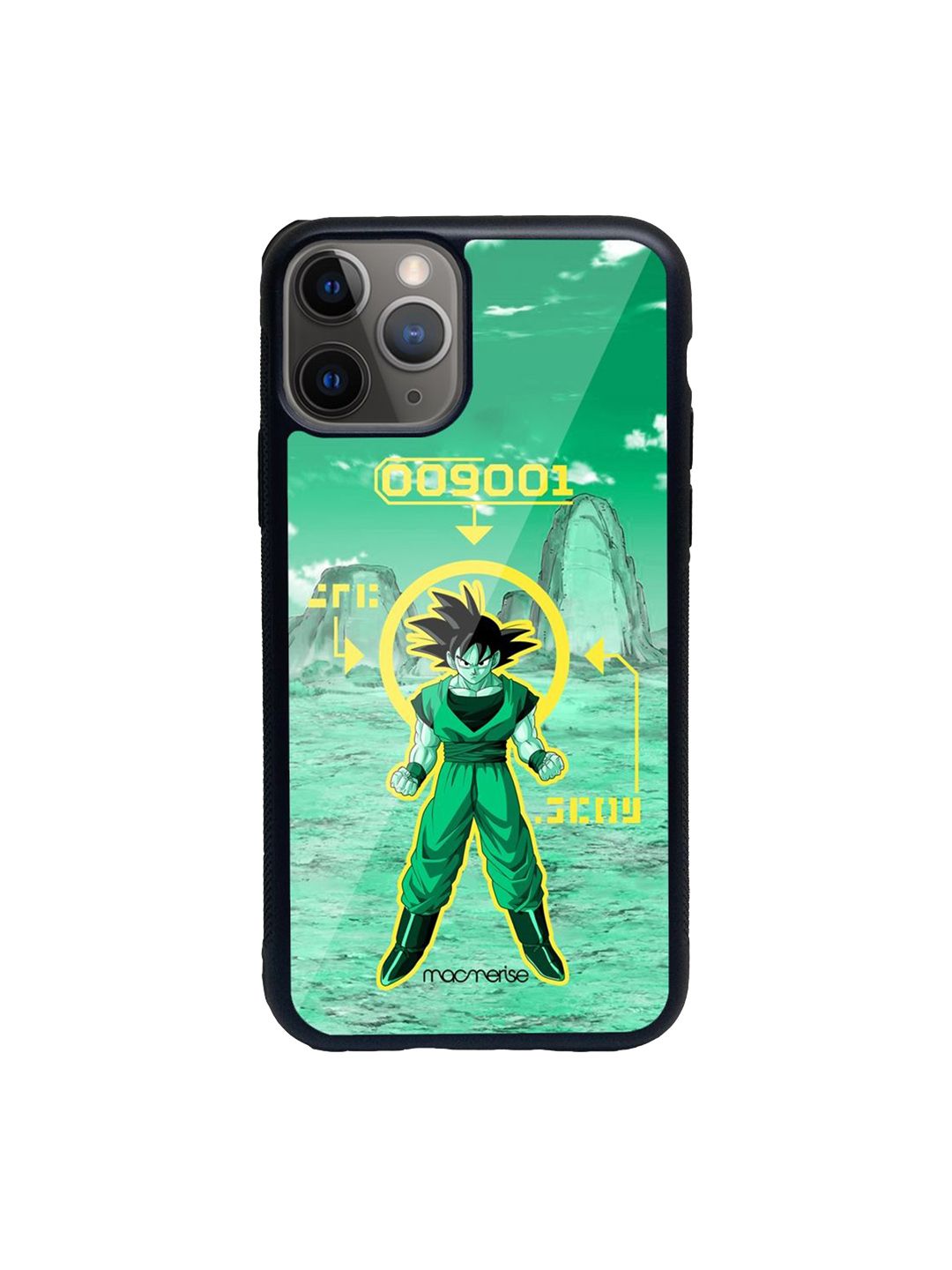 macmerise Green Over 9000 Printed iPhone 11 Pro Glass Back Case Price in India