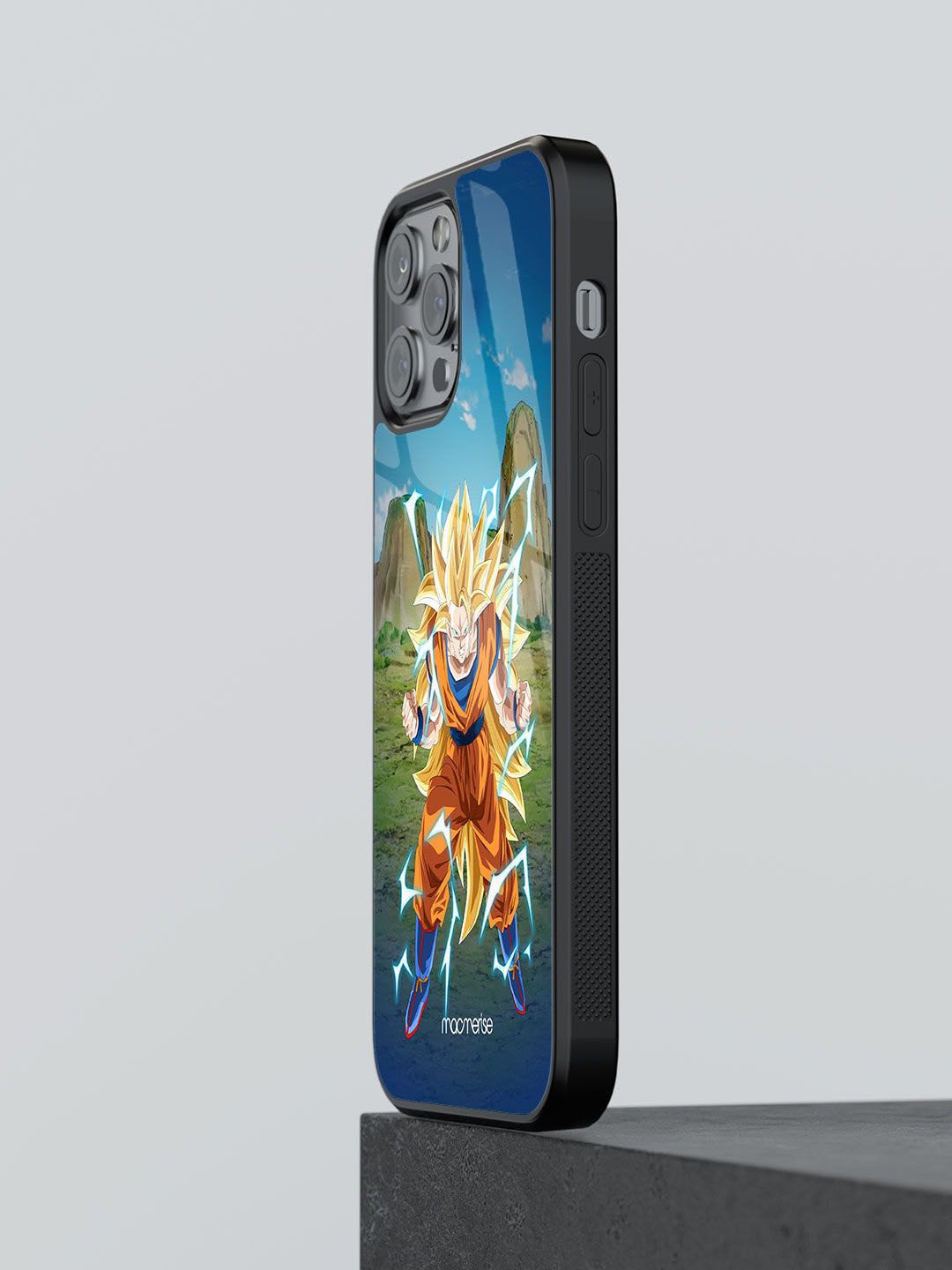 macmerise Orange & Blue SSJ3 Goku Printed iPhone 12 Pro Max Back Case Price in India