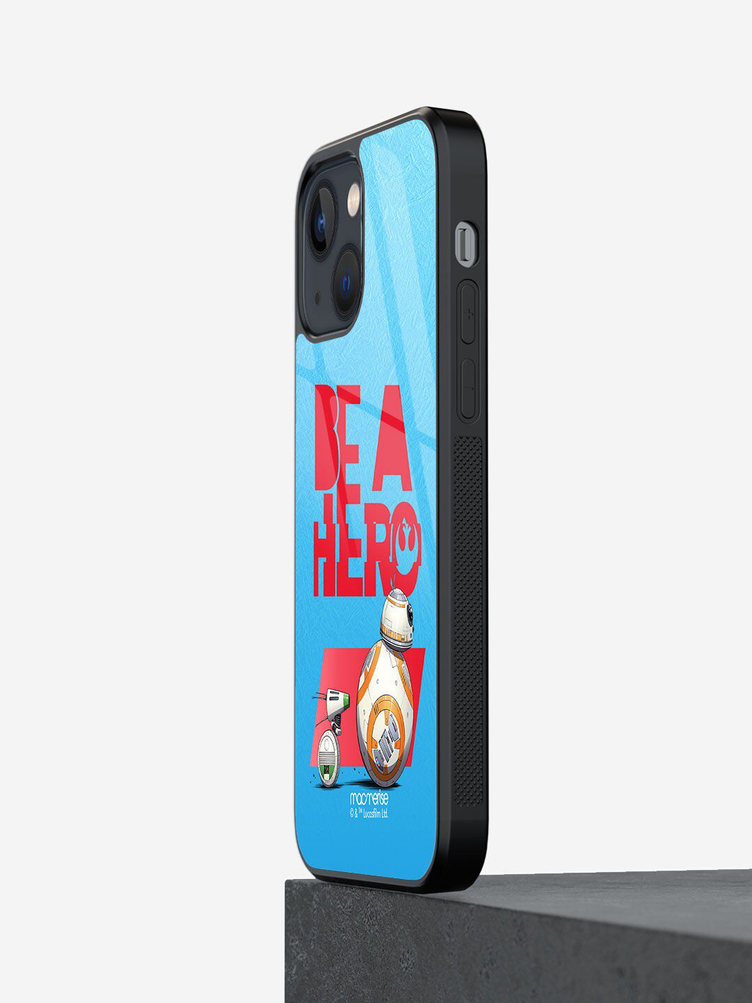 macmerise Blue & Red Be A Hero iPhone 13 Back Case Price in India