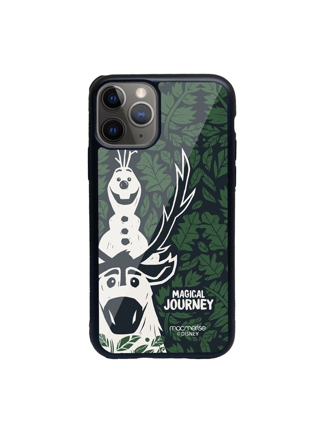 macmerise Green Magical Journey Printed iPhone 11 Pro Max Glass Back Case Price in India