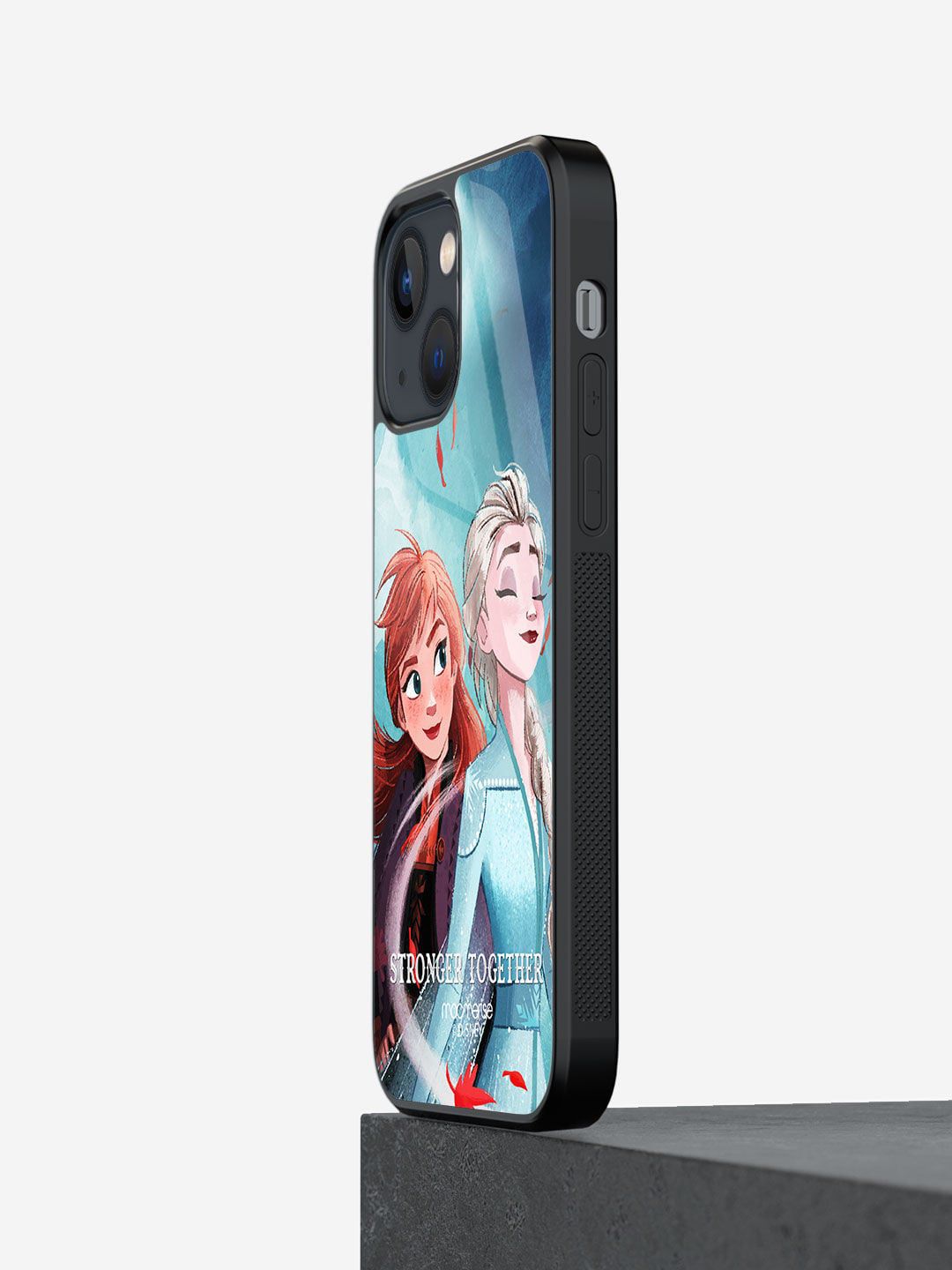 macmerise Blue Printed iPhone 13 Mini Glass Phone Case Price in India
